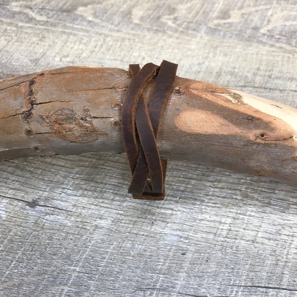 techleathercraft handmade Other - large Brown leather braid bracelet